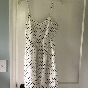 Polka dot j crew summer dress